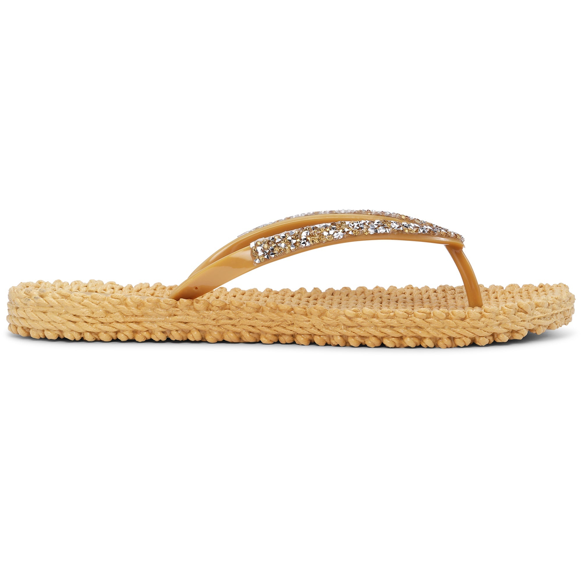 Slippers met grove glitter CHEERFUL03G - 817 Dijon | Dijon | Flip Flop | Ilse Jacobsen