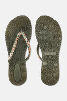 Slippers met multi kleur strass steen CHEERFUL03M | Army | Shoes | Ilse Jacobsen