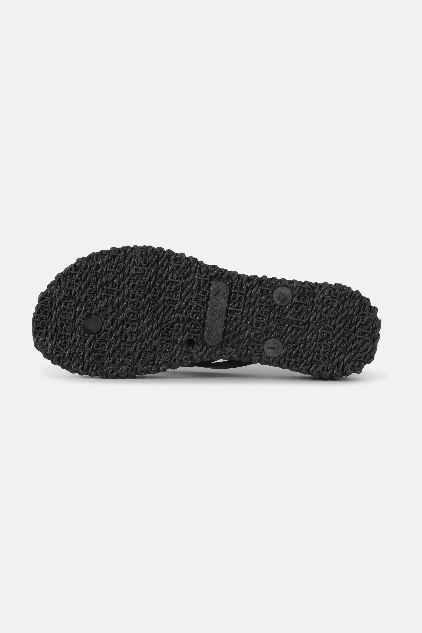 Slippers met lichte plateauzool CHEERFUL13 | Black | Flip Flop | Ilse Jacobsen