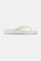 Slippers met lichte plateauzool CHEERFUL13 | Creme | Flip Flop | Ilse Jacobsen