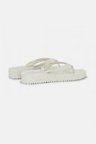 Slippers met lichte plateauzool CHEERFUL13 | Creme | Flip Flop | Ilse Jacobsen