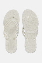 Slippers met lichte plateauzool CHEERFUL13 | Creme | Flip Flop | Ilse Jacobsen
