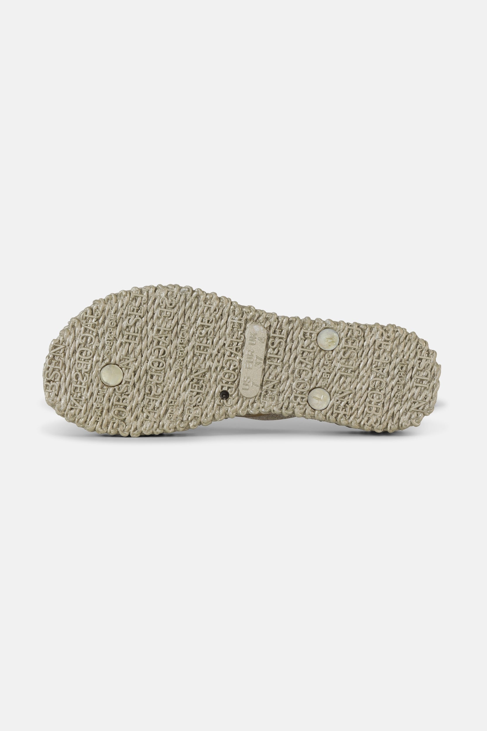 Slippers met lichte plateauzool CHEERFUL13 - 780 Platin | Platin | Flip Flop | Ilse Jacobsen