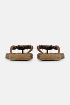 Slipper met bloem CHEERFUL16F | Mocca | Flip Flop | Ilse Jacobsen