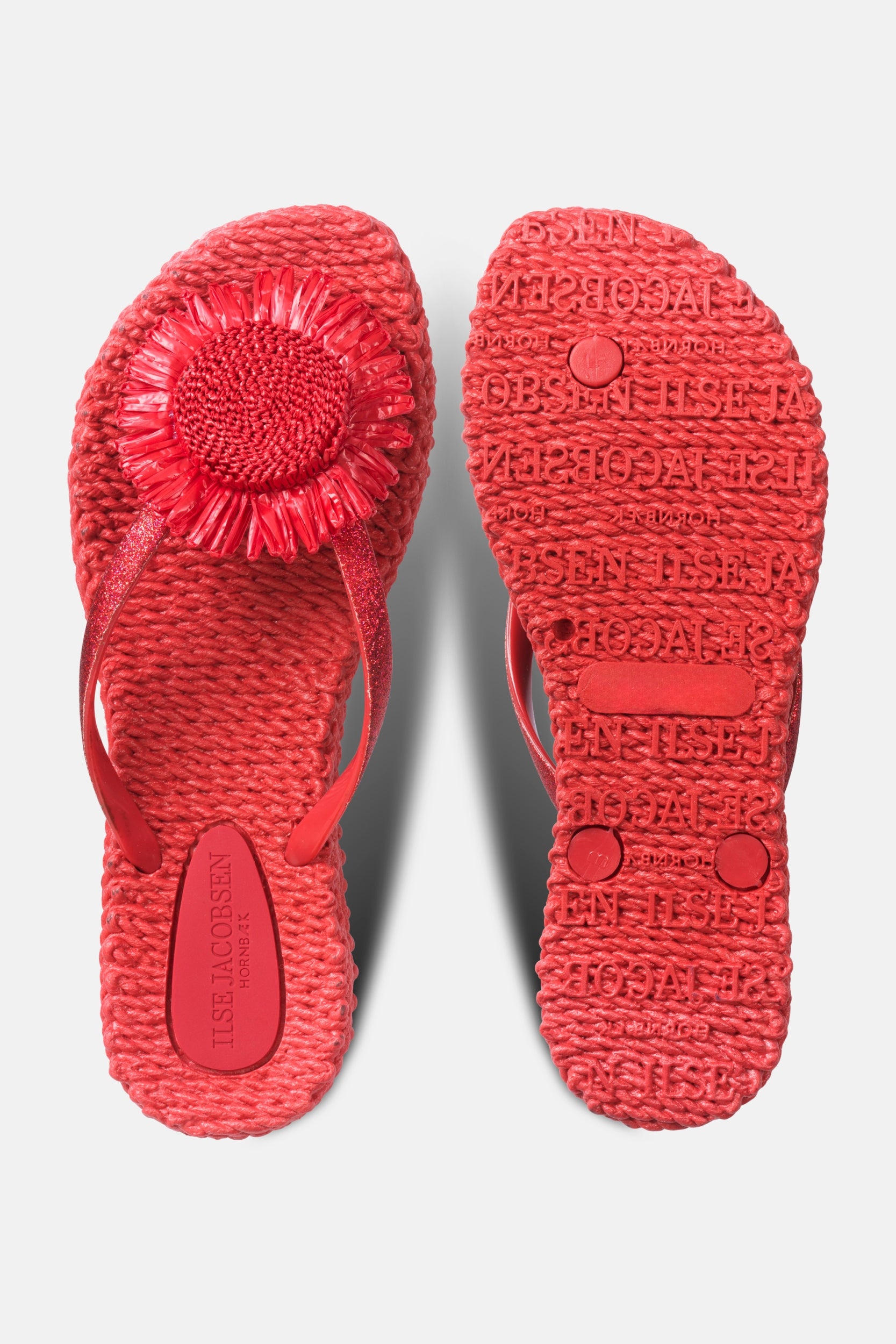 Slipper met bloem CHEERFUL16F | Baked Apple | Flip Flop | Ilse Jacobsen