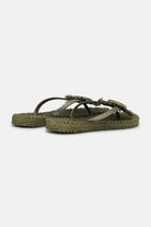 Slipper met bloem CHEERFUL16F | Army | Flip Flop | Ilse Jacobsen