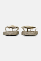 Slipper met bloem CHEERFUL16F | Platin | Flip Flop | Ilse Jacobsen