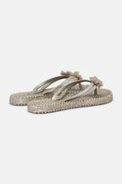 Slippers met Bloemen CHEERFUL18F | Platin | Shoes | Ilse Jacobsen