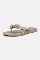 Slippers met Bloemen CHEERFUL18F | Platin | Shoes | Ilse Jacobsen