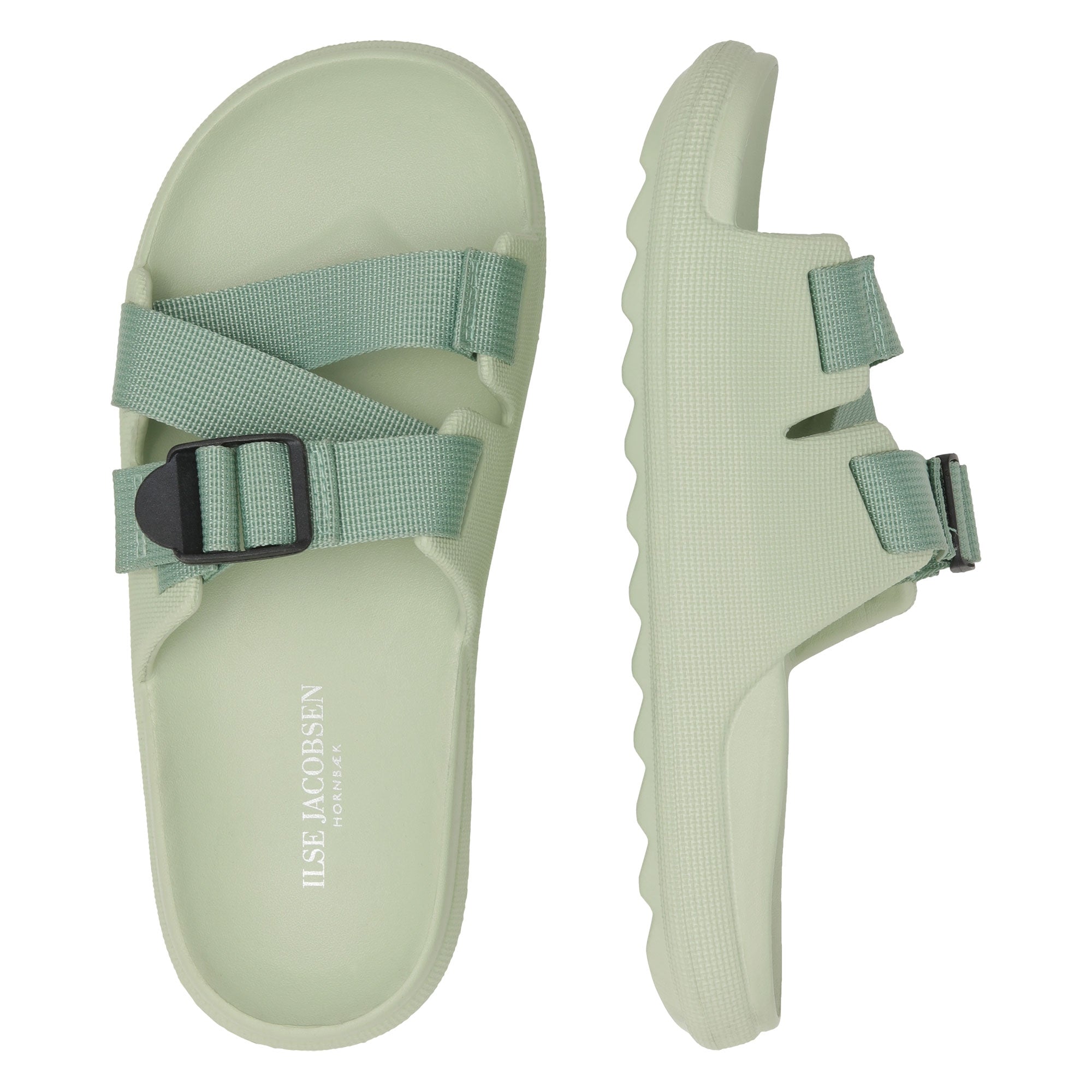 Sandalen met verstelbare band CHERIE1095 - 494 Bok Choy | Bok Choy | Flip Flop | Ilse Jacobsen