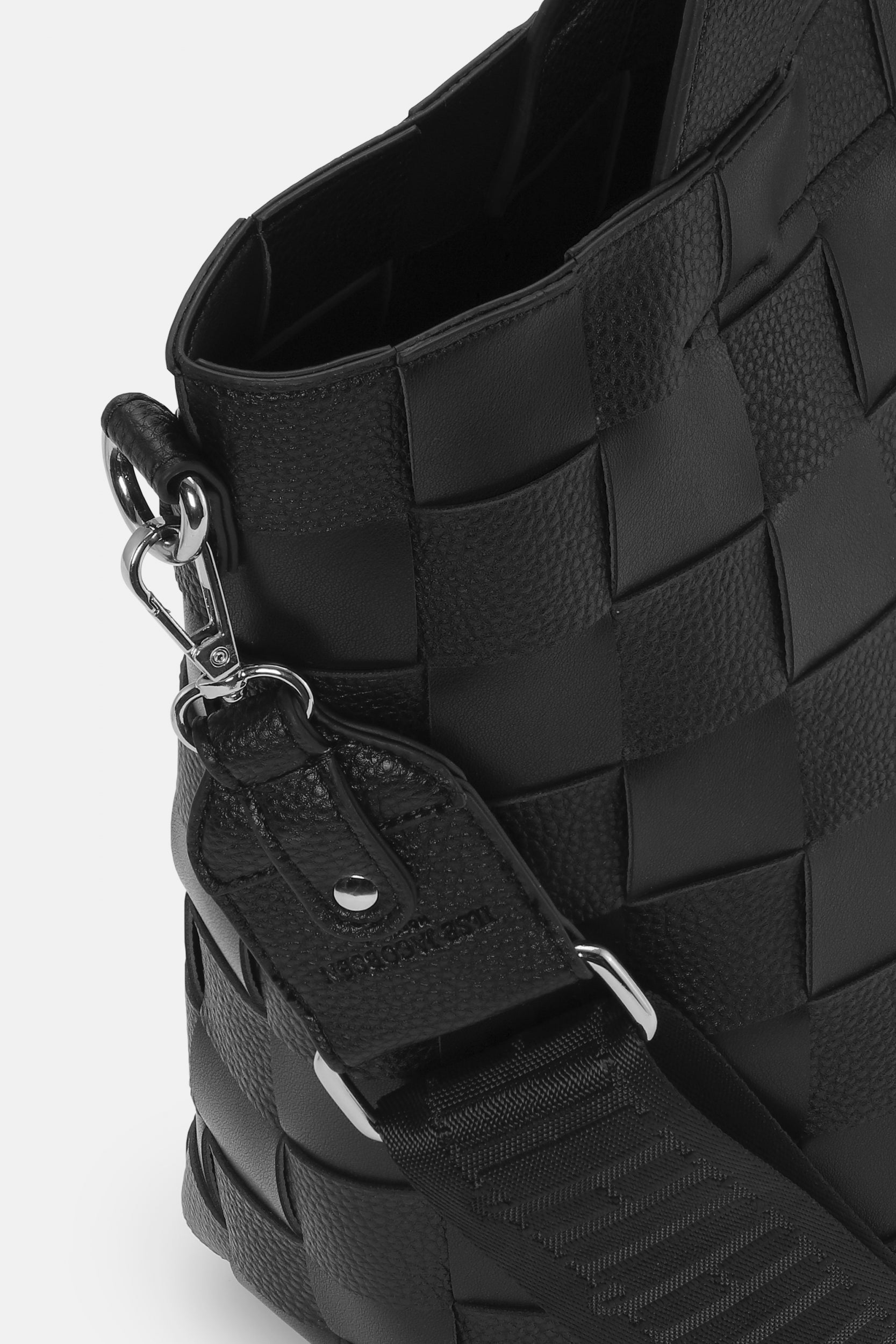 Gevlochten Crossbody Shopper CHIP01 - 001 Black | Black | Bag | Ilse Jacobsen