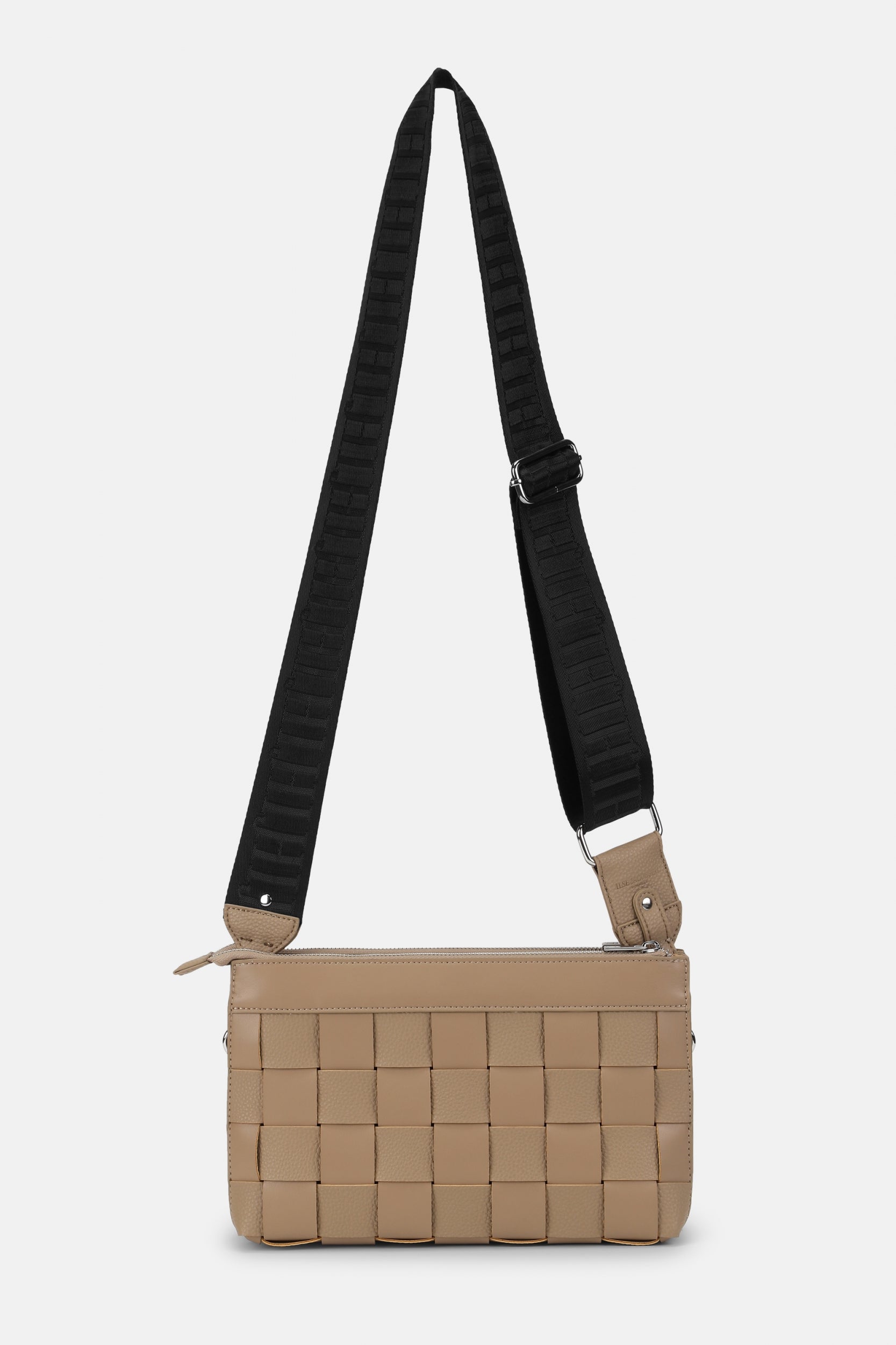 Gevlochten Crossbody CHIP02 - 105 Greige | Greige | Bag | Ilse Jacobsen