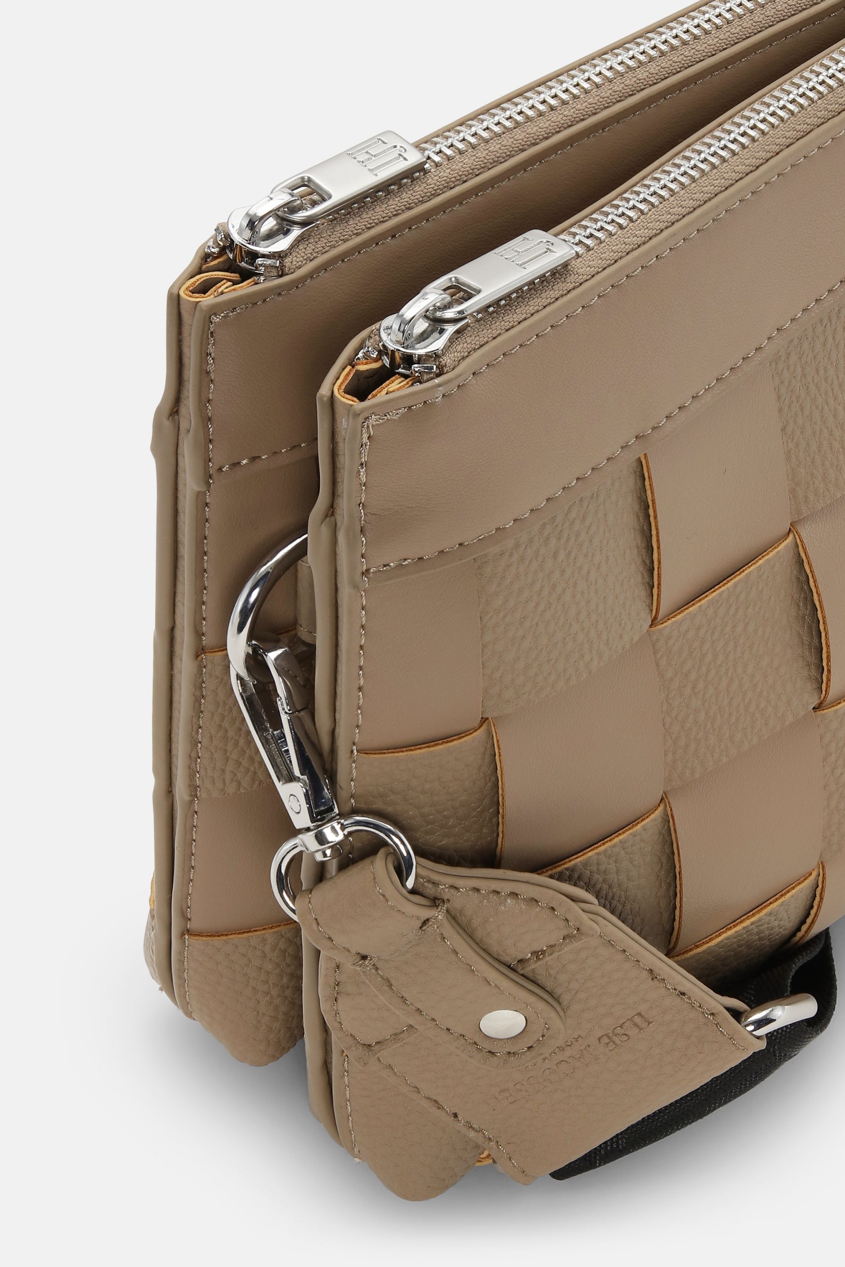 Gevlochten Crossbody CHIP02 - 105 Greige | Greige | Bag | Ilse Jacobsen