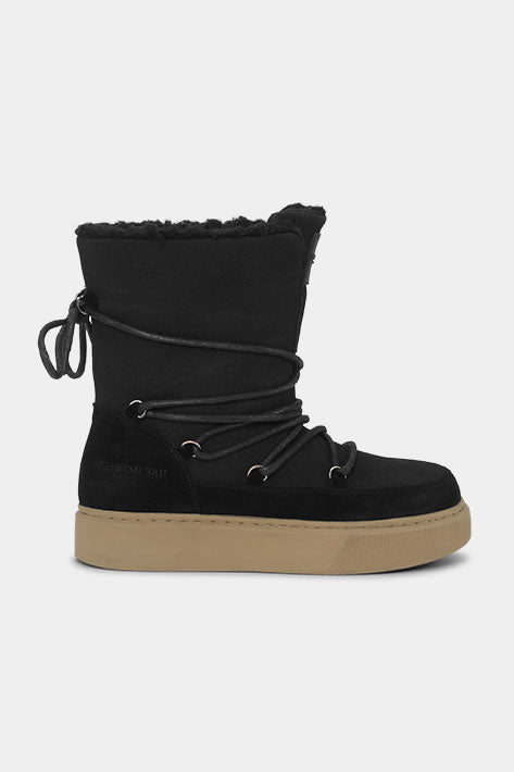 Warme Lage Winterlaars COLDY02 - 1158 Black Natural | Black Natural | Boots | Ilse Jacobsen