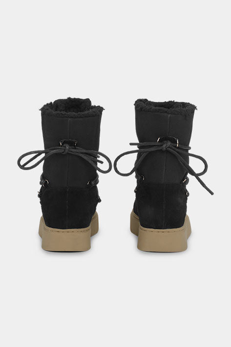 Warme Lage Winterlaars COLDY02 - 1158 Black Natural | Black Natural | Boots | Ilse Jacobsen