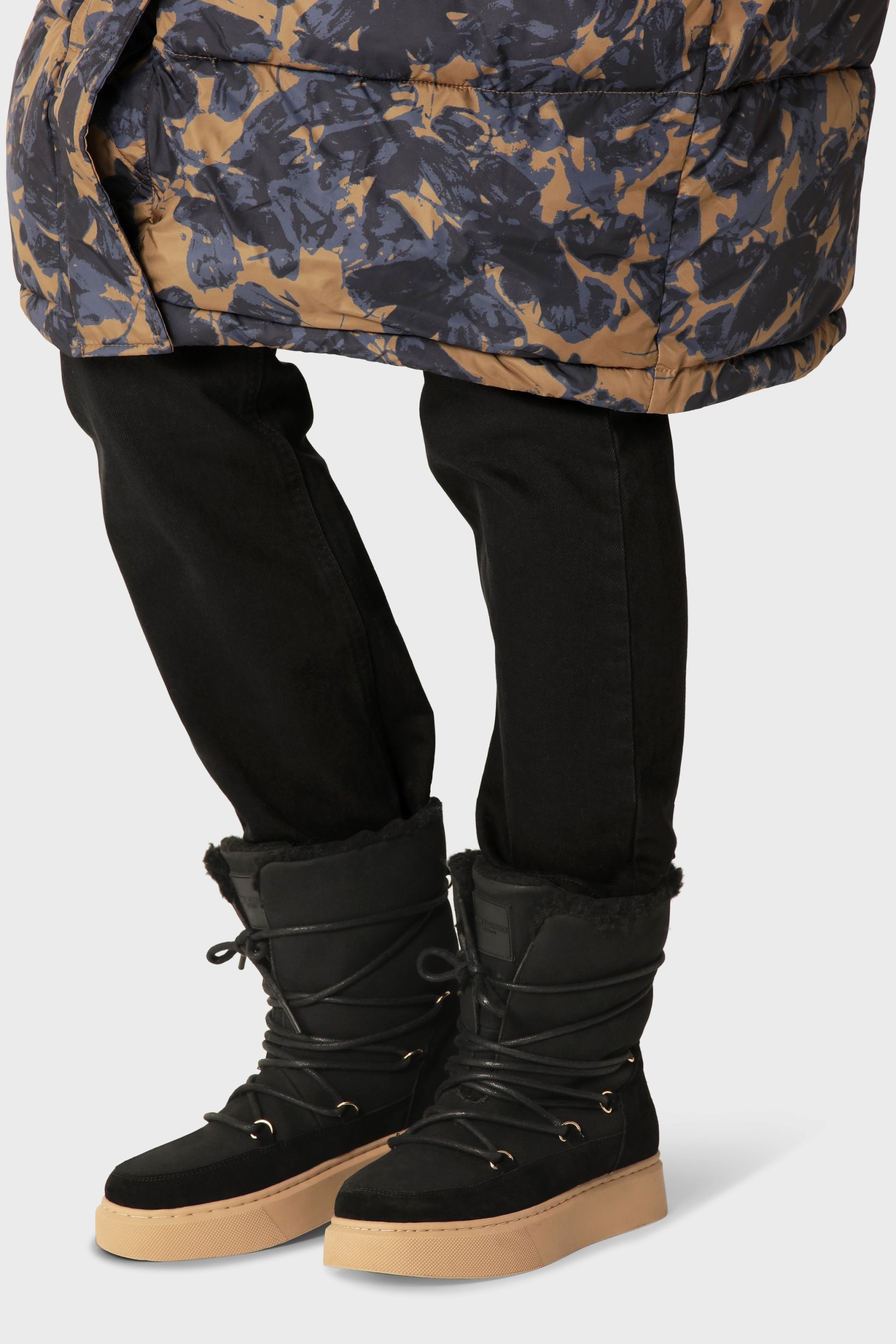 Warme Lage Winterboots COLDY02 | Black Natural | Boots | Ilse Jacobsen