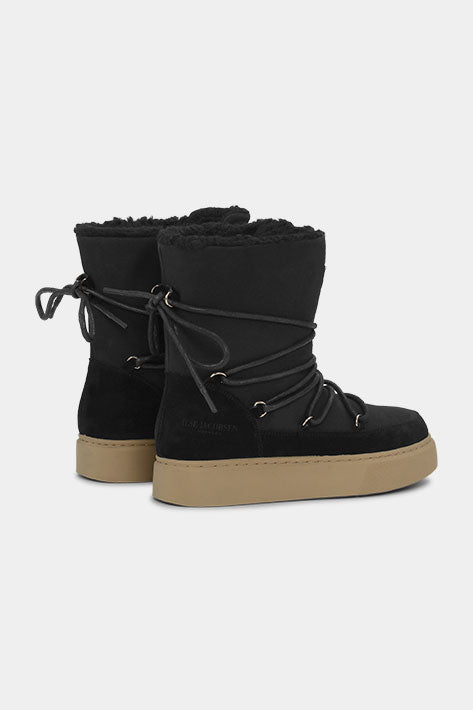 Warme Lage Winterlaars COLDY02 - 1158 Black Natural | Black Natural | Boots | Ilse Jacobsen