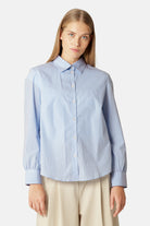 Klassiek Gestreepte Blouse CRISSAPA01ST | Heather | Shirt | Ilse Jacobsen