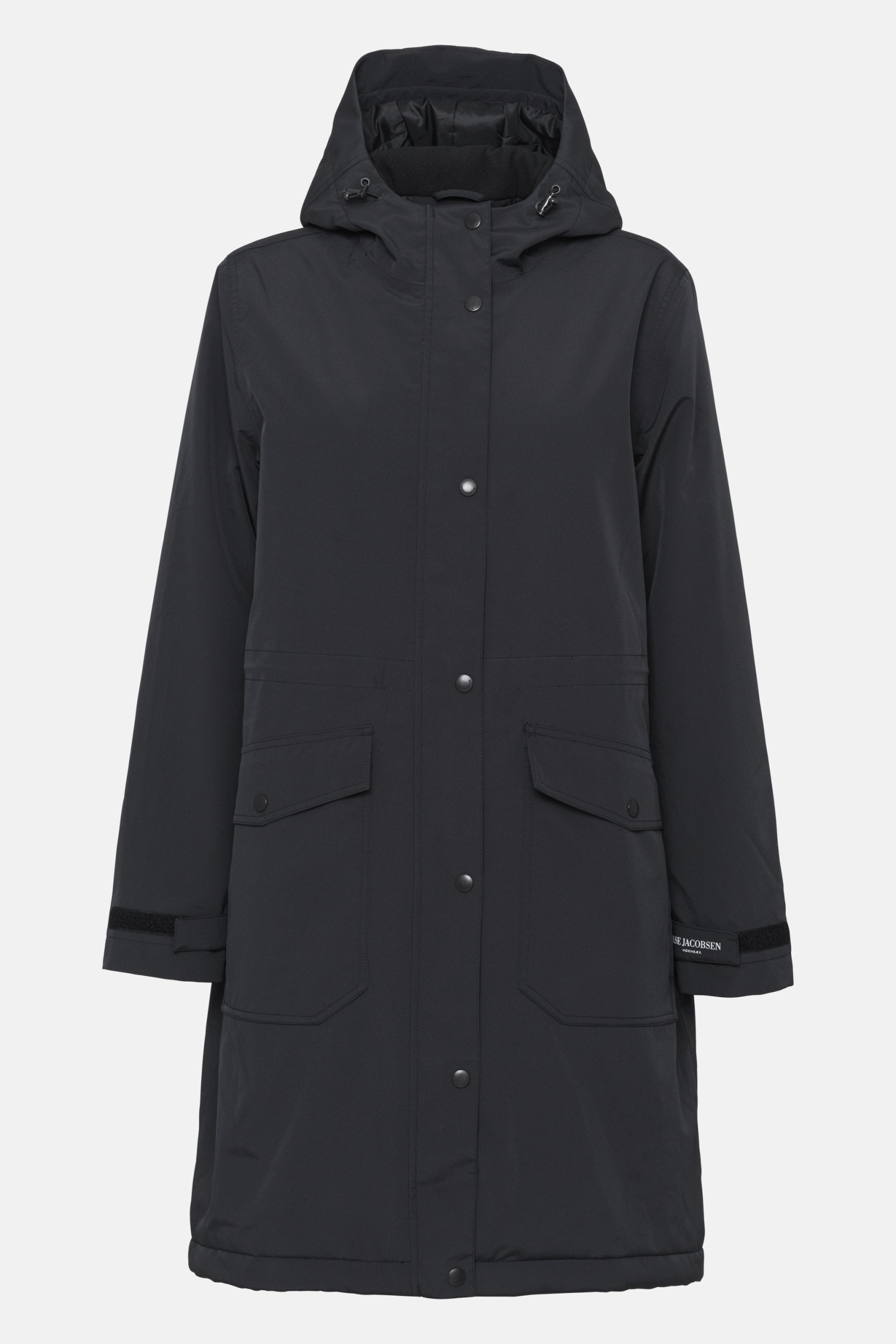 Gevoerde regenparka DASHRAIN01 | Black | Jacket | Ilse Jacobsen