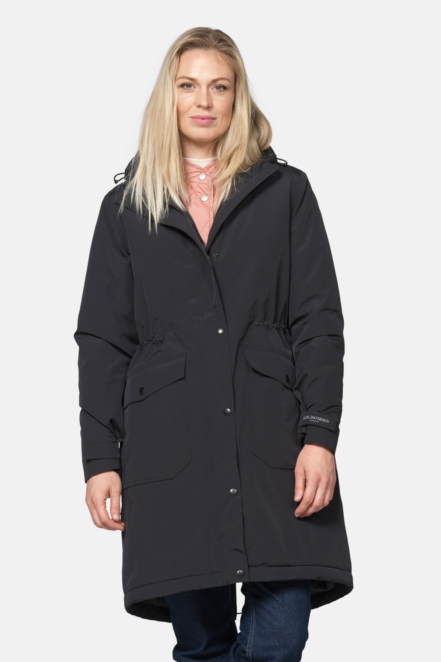 Gevoerde regenparka DASHRAIN01 | Black | Jacket | Ilse Jacobsen