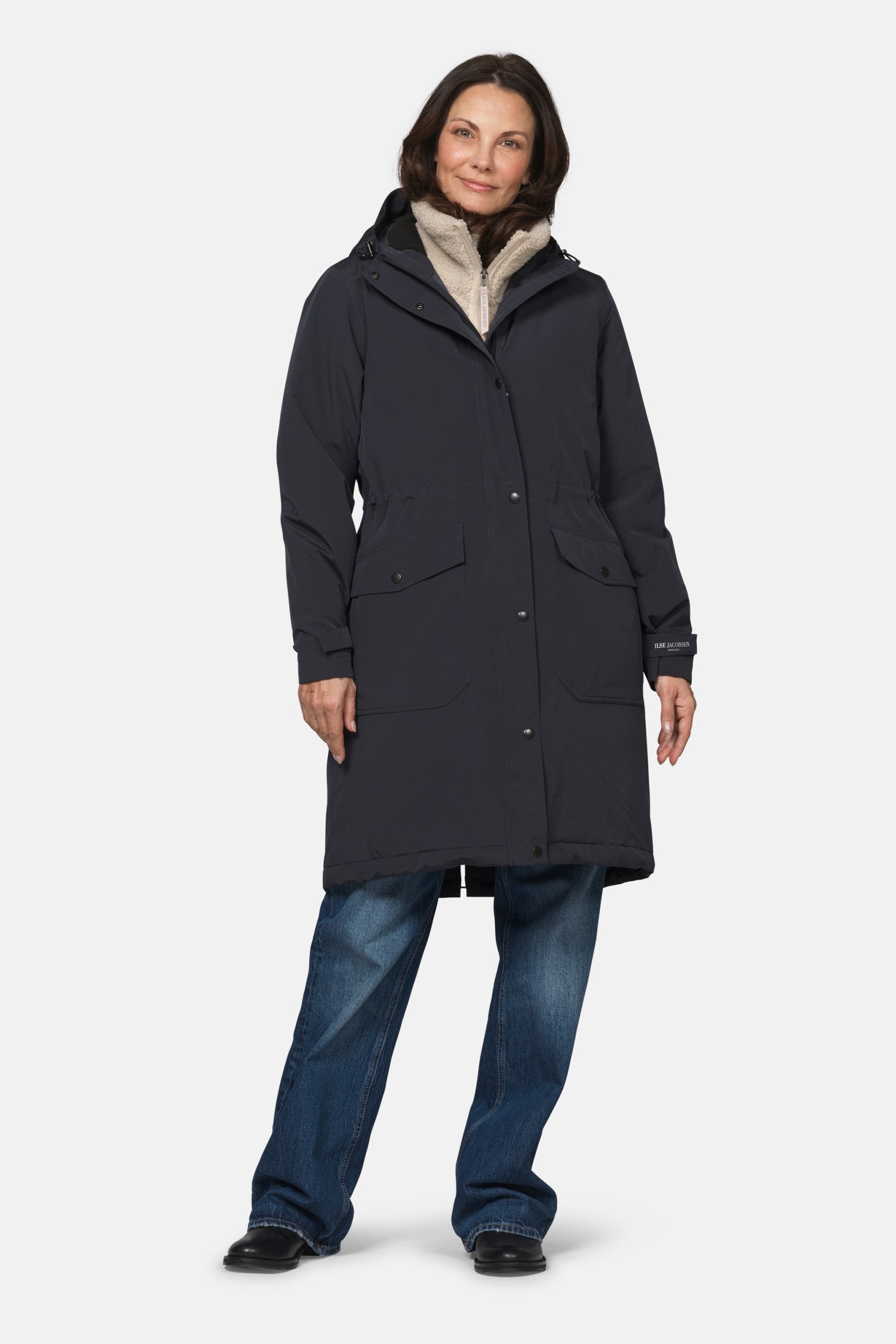 Gevoerde regenparka DASHRAIN01 | Black | Jacket | Ilse Jacobsen
