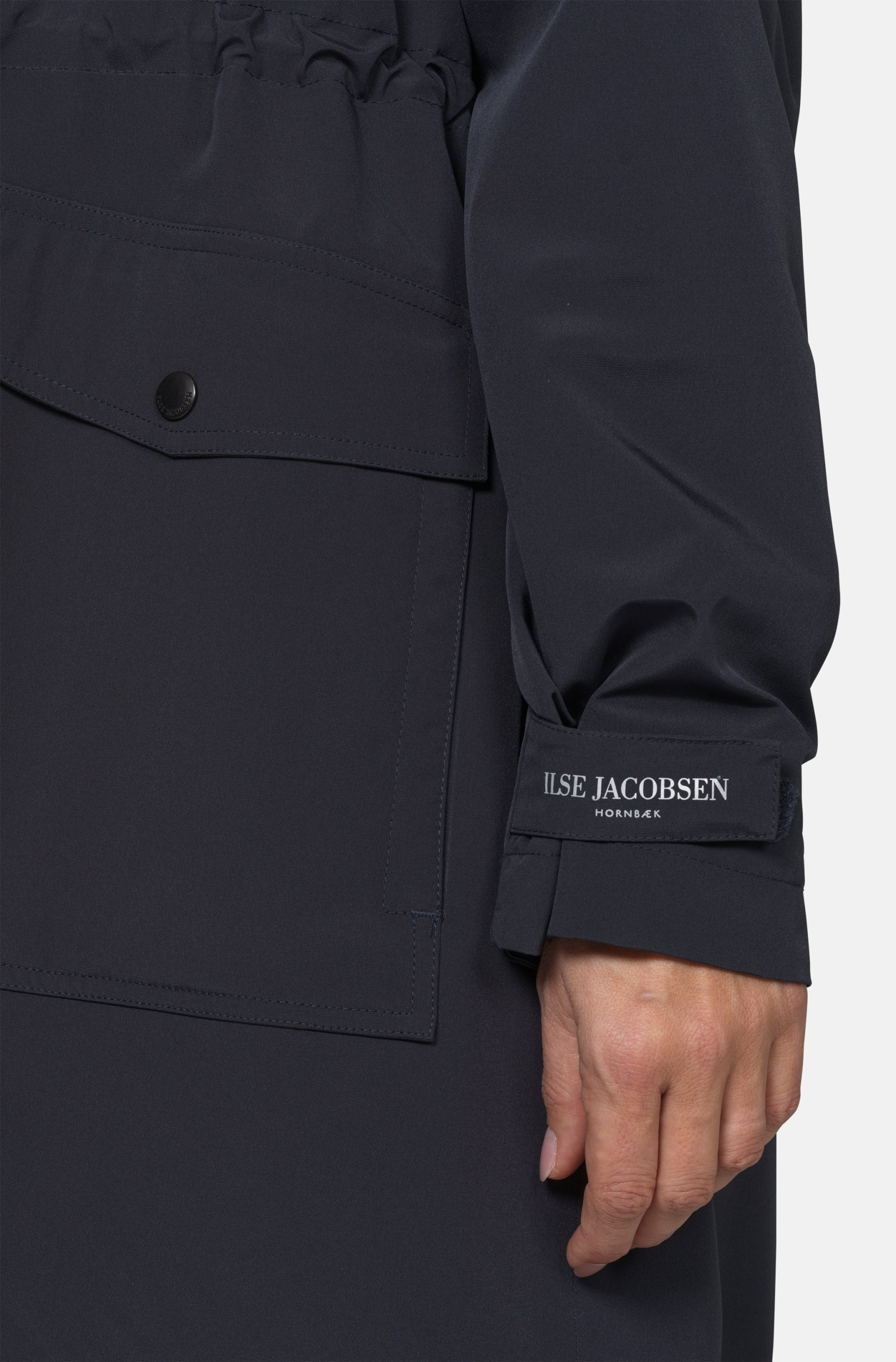 Gevoerde regenparka DASHRAIN01 | Black | Jacket | Ilse Jacobsen