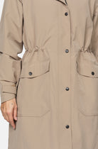 Gevoerde regenparka DASHRAIN01 | Greige | Jacket | Ilse Jacobsen