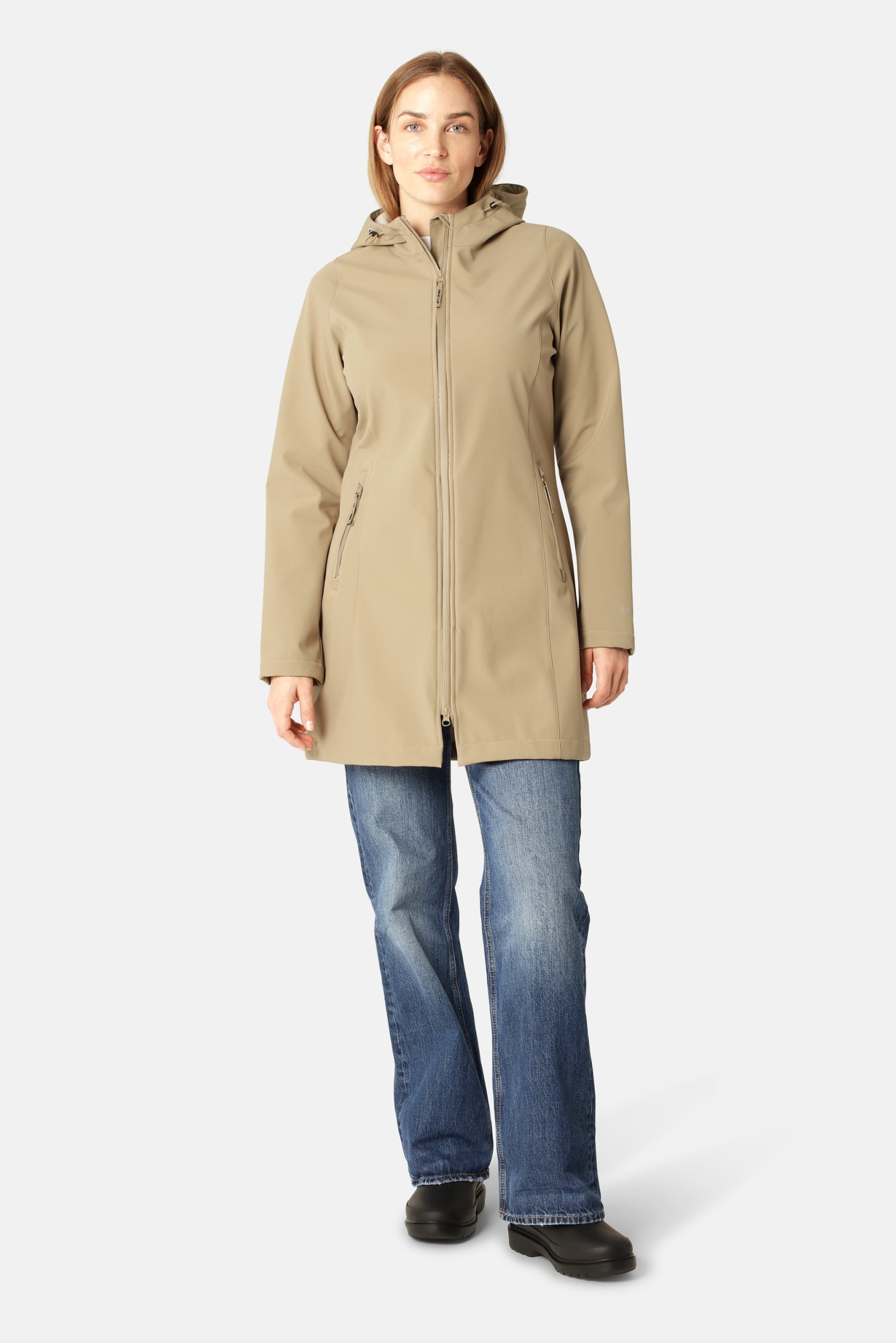 Softshell Regenjas DAYBREAK01B | Greige | Coat | Ilse Jacobsen