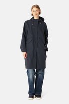 Lange Softshell Regenjas DAYBREAK03 | Dark Indigo | Raincoat | Ilse Jacobsen