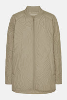 Kort Gewatteerd Jack met Ribboord DUNE02 | Greige | Jacket | Ilse Jacobsen