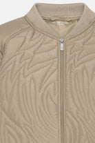 Kort Gewatteerd Jack met Ribboord DUNE02 | Coriander | Jacket | Ilse Jacobsen