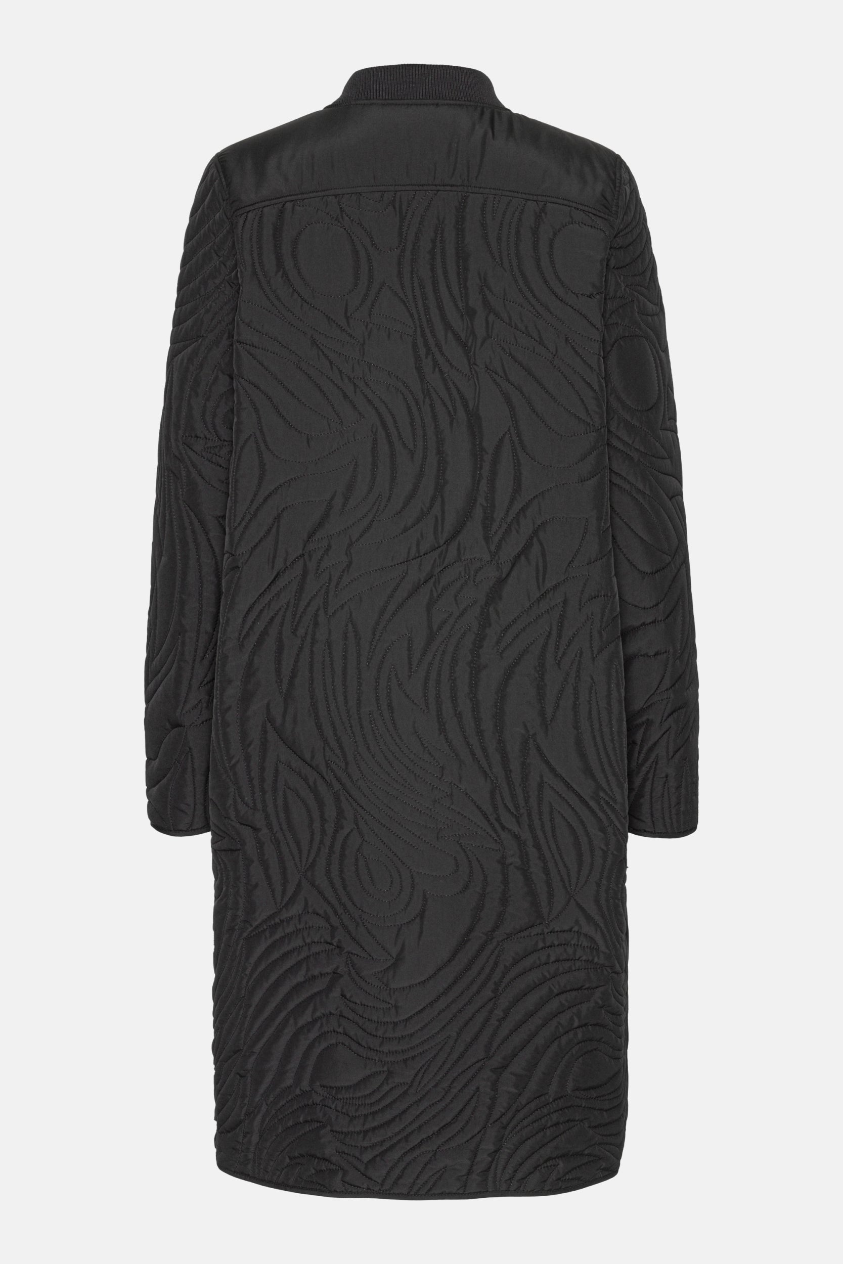 Lang Gewatteerd Jack DUNE06 - 001 Black | Black | Coat | Ilse Jacobsen