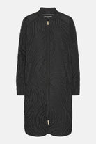 Lang Gewatteerd Jack DUNE06 | Black | Coat | Ilse Jacobsen