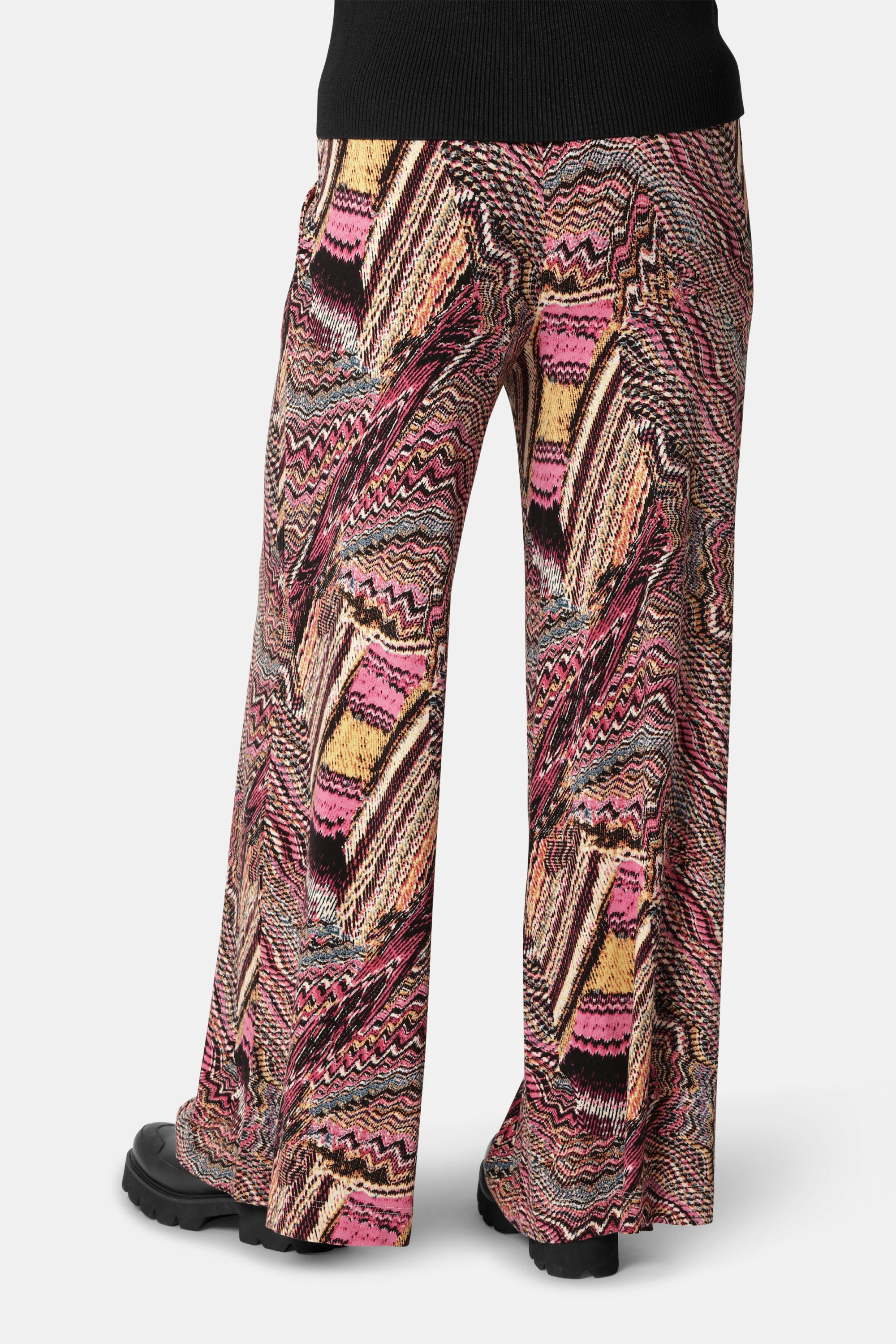 Flare Broek Lange jurk Elisa07Shell - 908 Rosy Pink | Rosy Pink | Rosy Pink | Trouser | Ilse Jacobsen