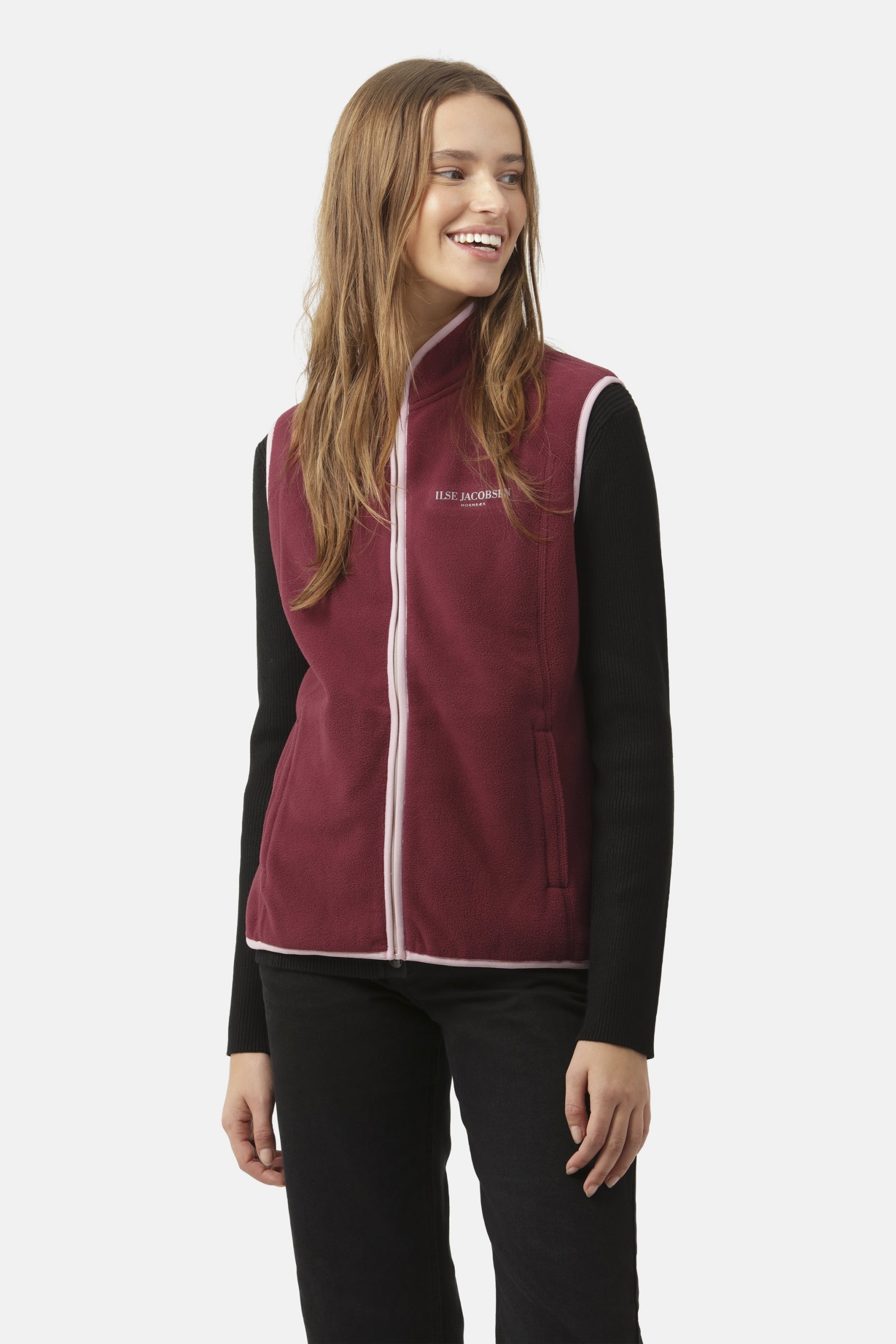 Fleece Bodywarmer FLEECEWIND01 - 307 Maroon Banner | Maroon Banner | Vest | Ilse Jacobsen