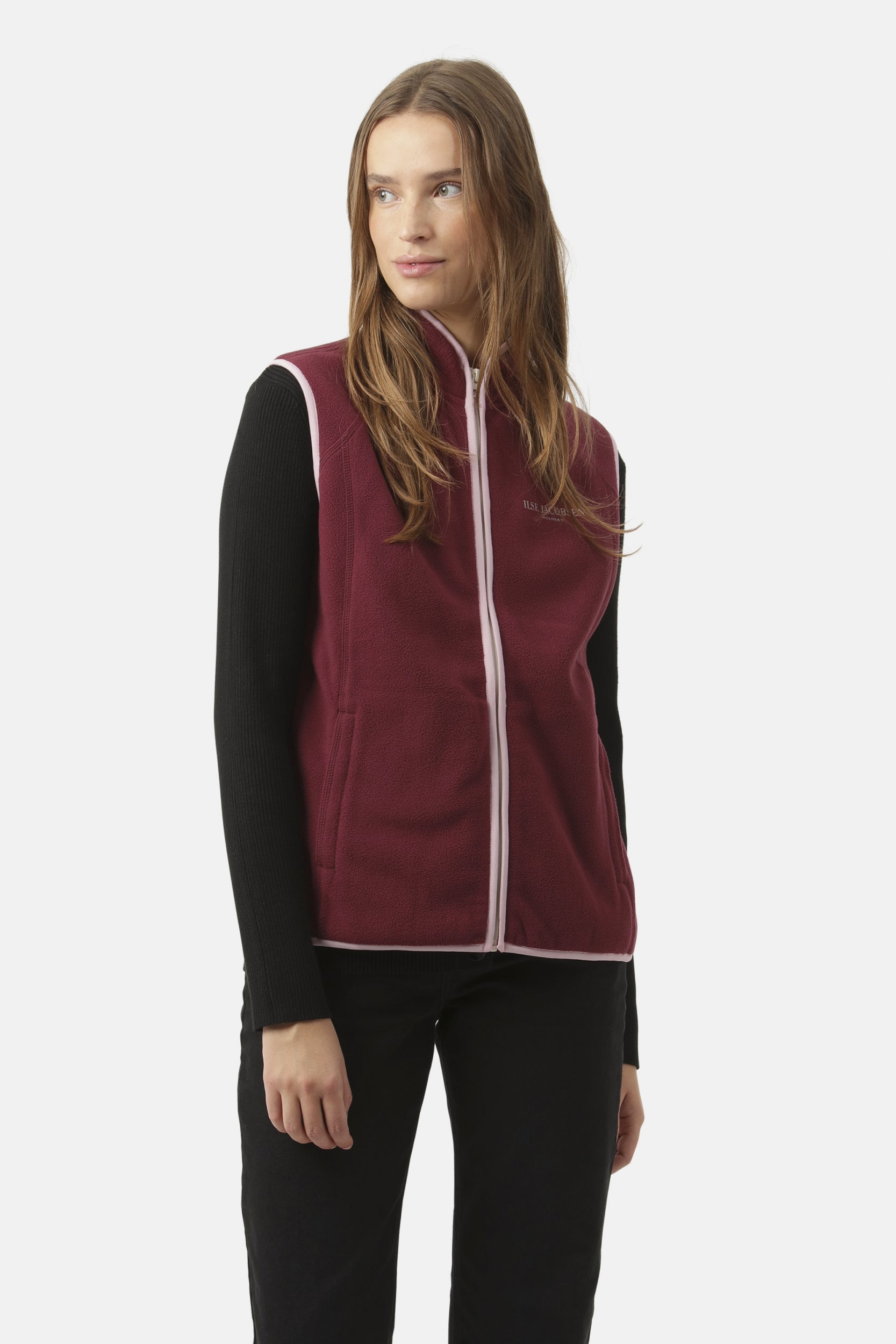 Fleece Bodywarmer FLEECEWIND01 - 307 Maroon Banner | Maroon Banner | Vest | Ilse Jacobsen