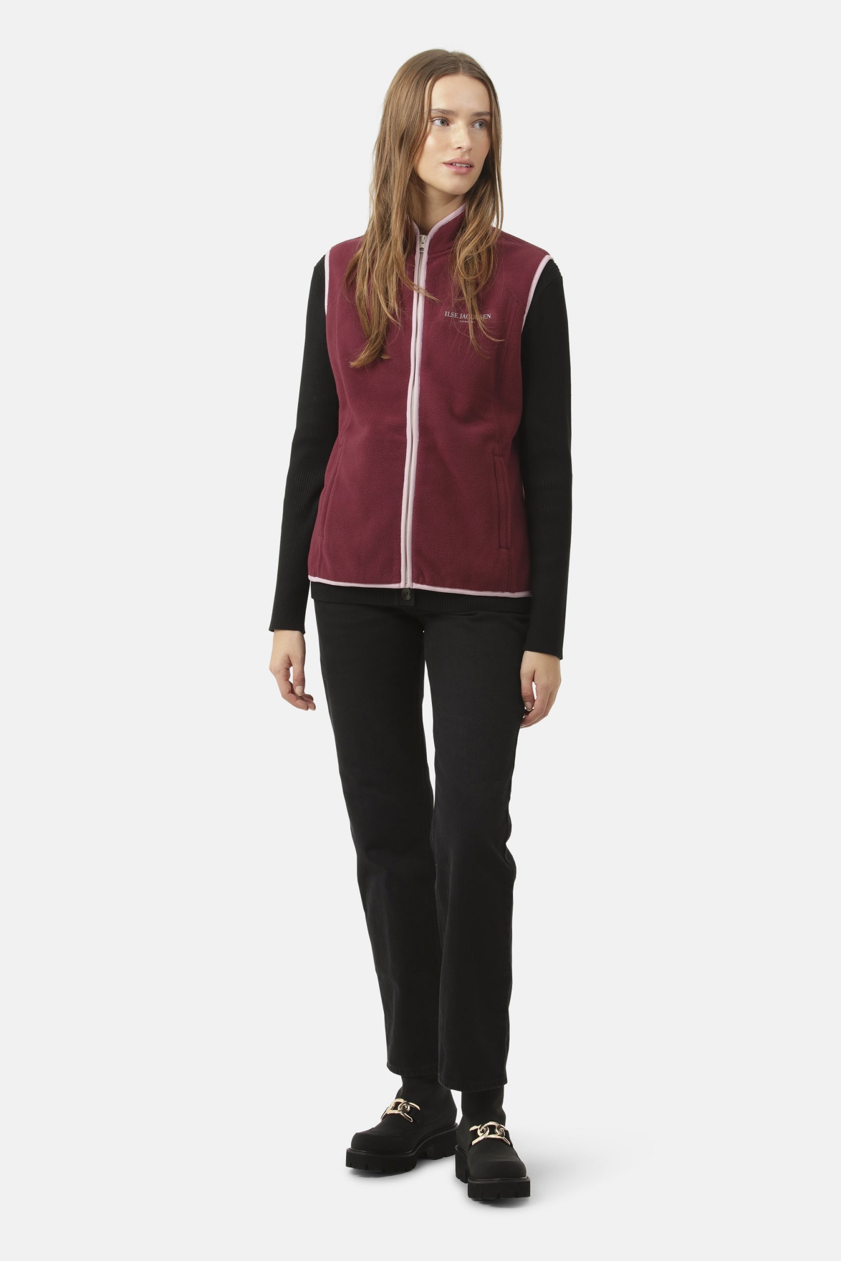 Fleece Bodywarmer FLEECEWIND01 - 307 Maroon Banner | Maroon Banner | Vest | Ilse Jacobsen