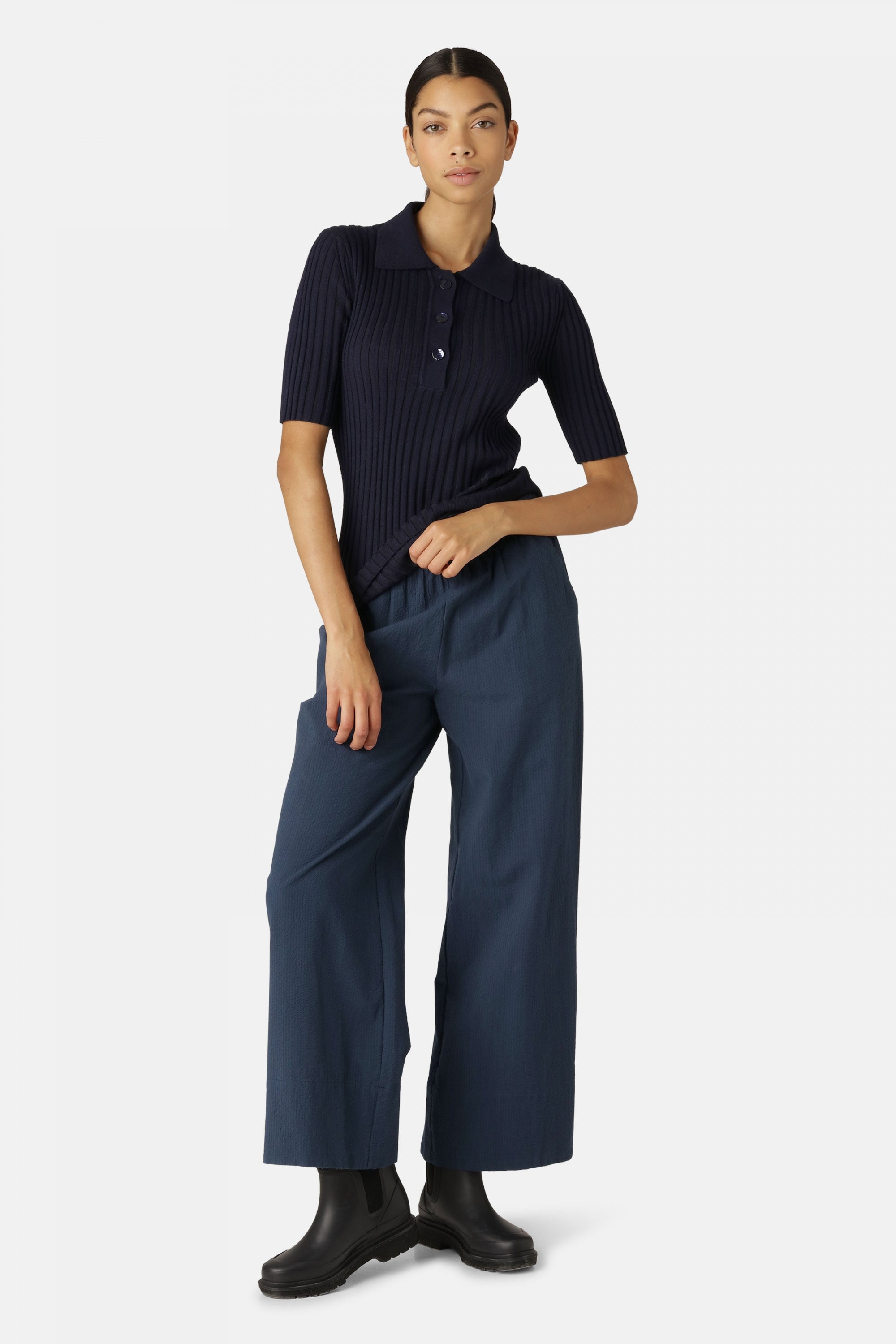 Polo GWEN4065 - 660 Dark Indigo | Dark indigo | Dark Indigo | Polo | Ilse Jacobsen