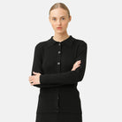 Gebreid vest GWEN4099 | Black | Cardigan | Ilse Jacobsen