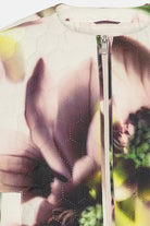 Korte Gewatteerde Jas HONEYCOMBE01P | Light Photoristic Flower | Jacket | Ilse Jacobsen
