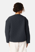 Korte Gewatteerde Jas HONEYCOMBE01 | Dark Indigo | Jacket | Ilse Jacobsen