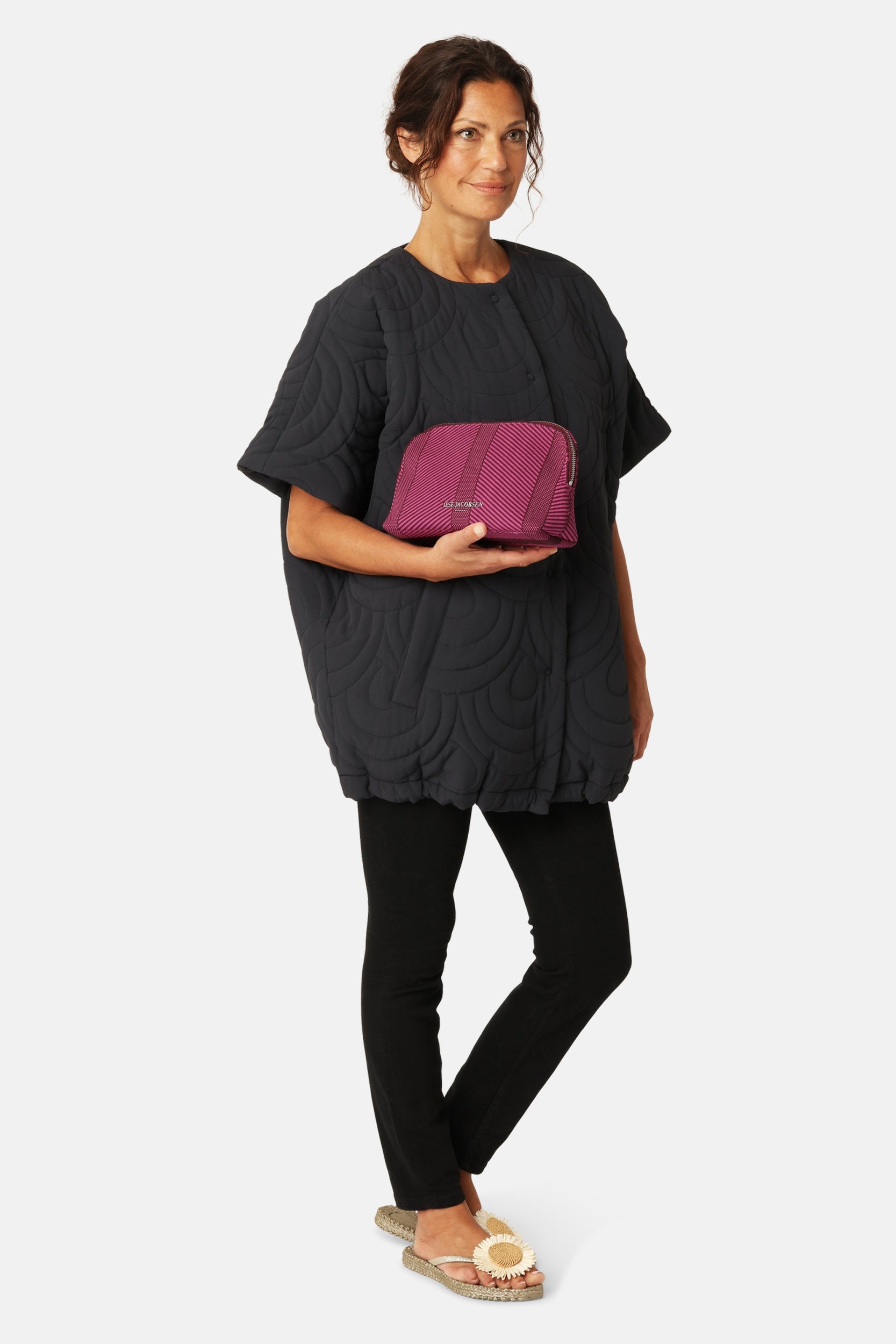 Gebreide Makeup Tas KNITTY02 | Opera Mauve Magenta Haze | Bag | Ilse Jacobsen