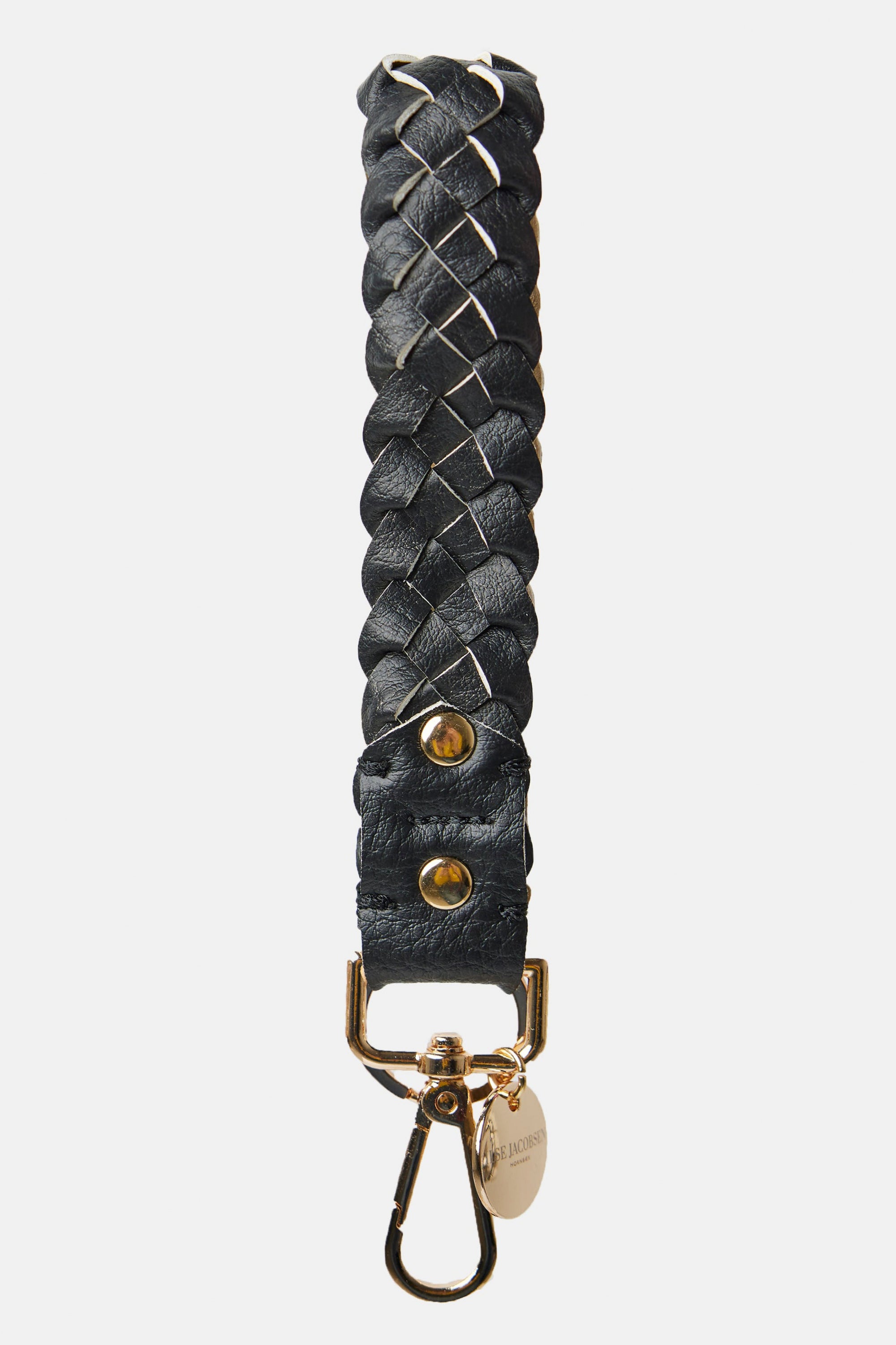 Gevlochten Sleutelhanger KEYCHAIN01 - 001780 Black Platin | Black Platin | Accessoires | Ilse Jacobsen
