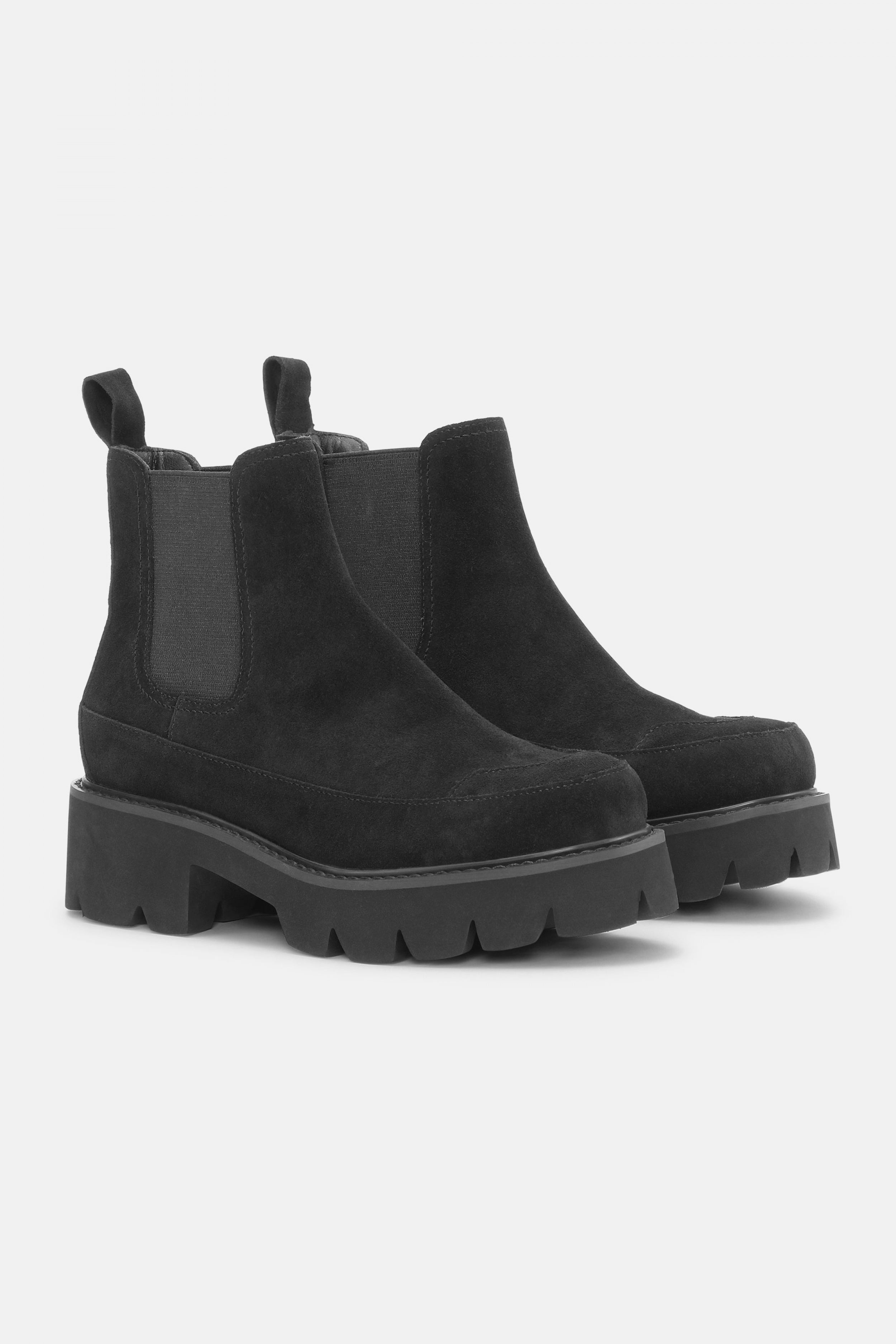Suède Chelsea Enkellaarzen MILEY6010 | Black | Boots | Ilse Jacobsen