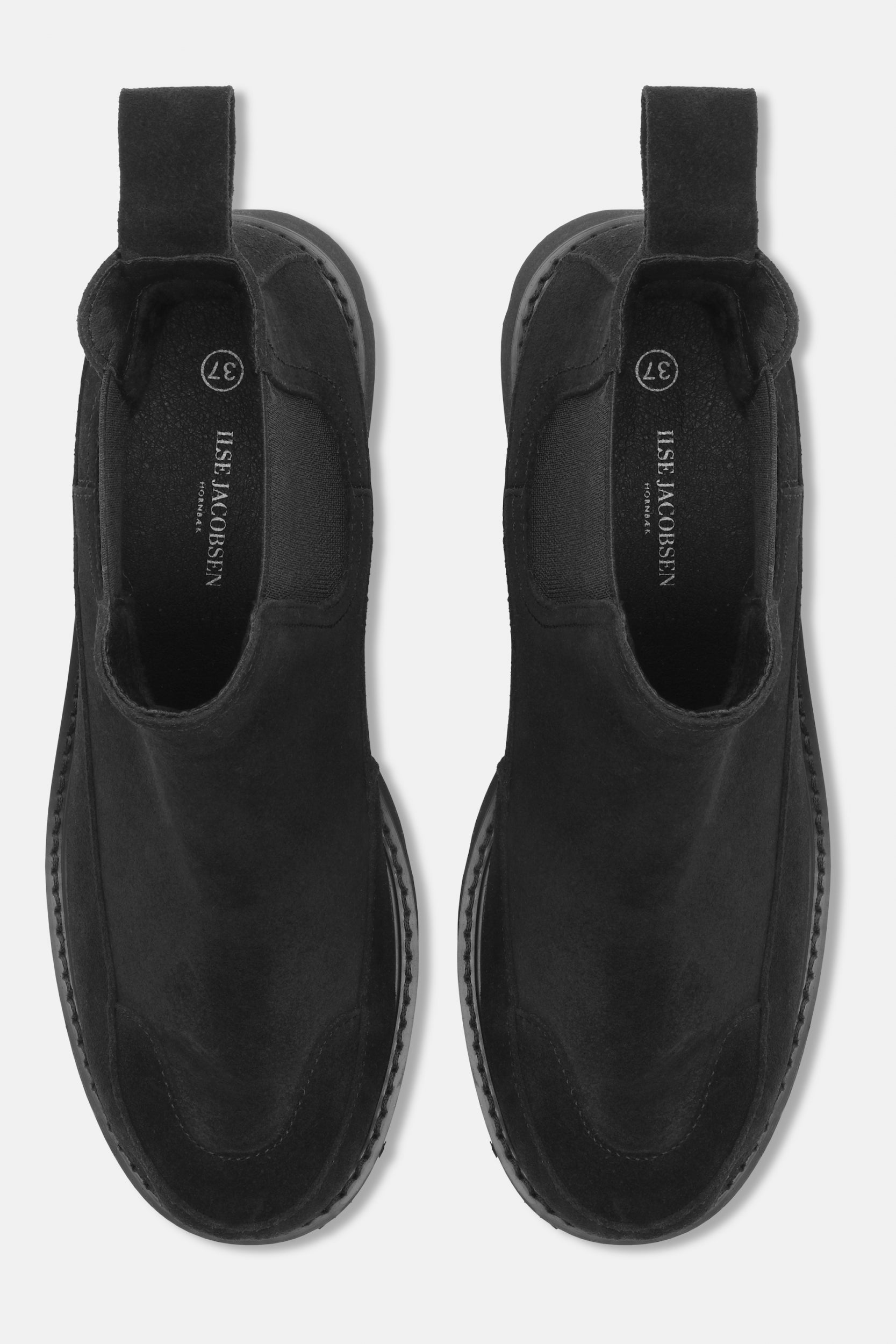 Suède Chelsea Enkellaarzen MILEY6010 - Black 001 | Black | Boots | Ilse Jacobsen