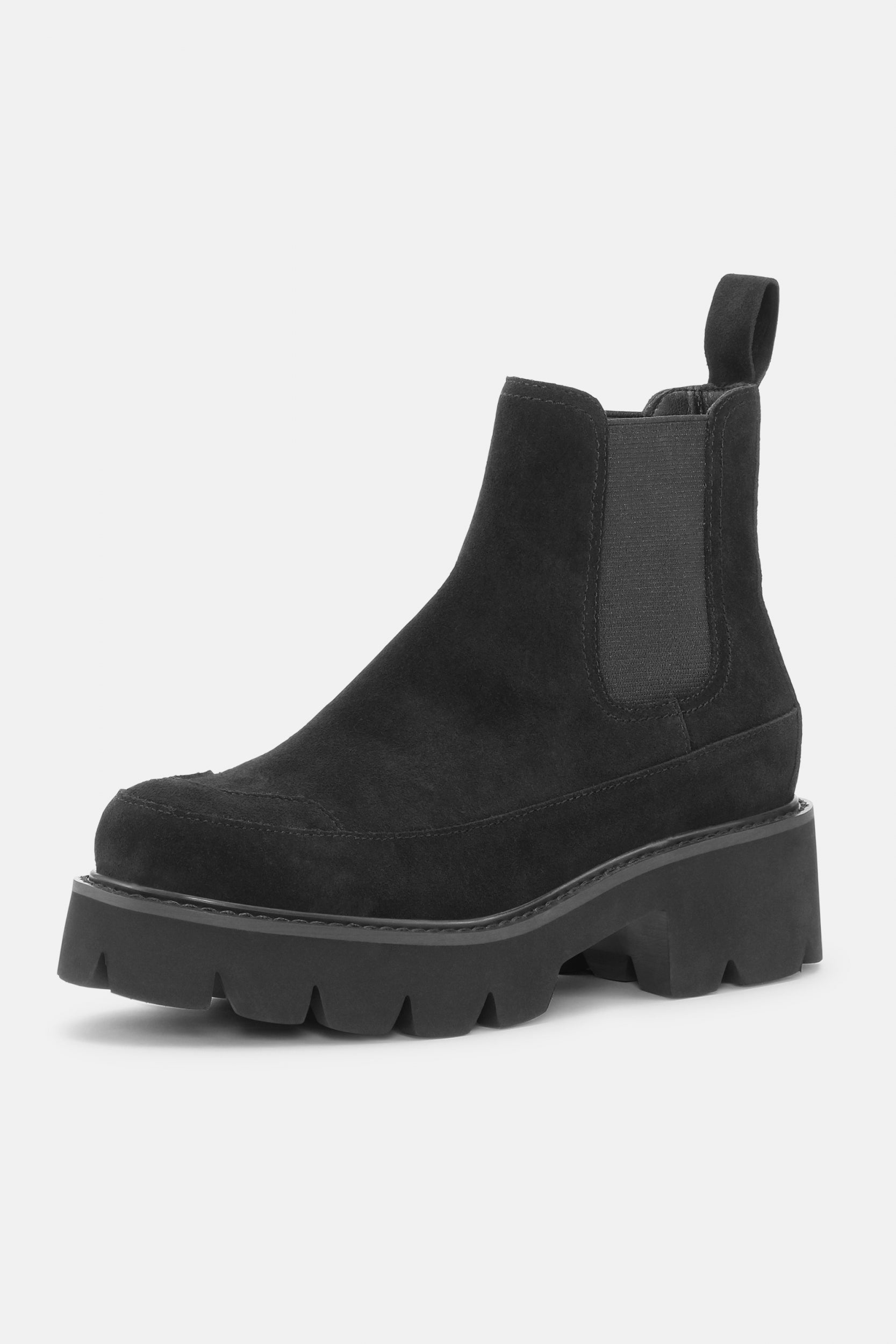 Suède Chelsea Enkellaarzen MILEY6010 - Black 001 | Black | Boots | Ilse Jacobsen