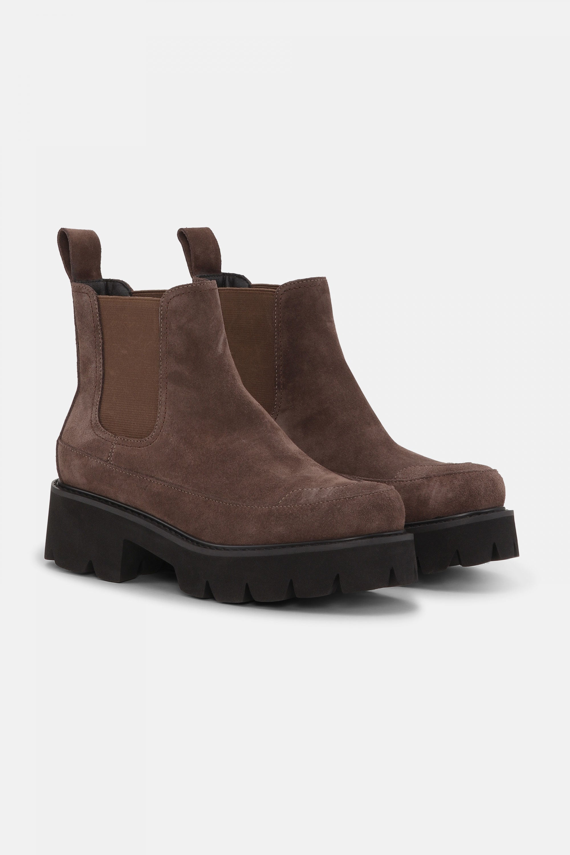 Suède Chelsea Enkellaarzen MILEY6010 - Chocolate Brown 229 | Chocolate Brown | Boots | Ilse Jacobsen