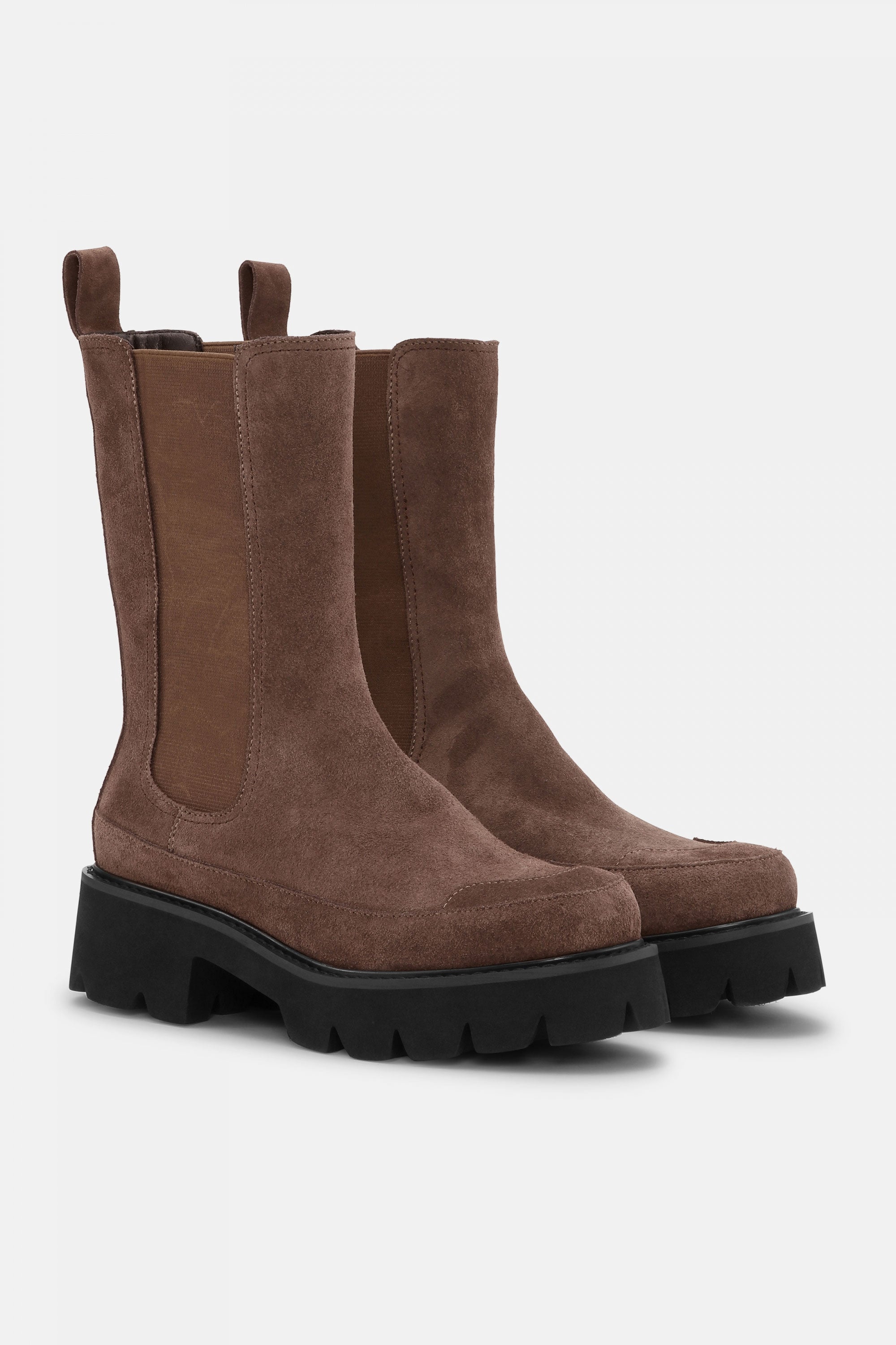 Suède Chelsea Laarzen MILEY7010 - Chocolate Brown 229 | Chocolate Brown | Boots | Ilse Jacobsen