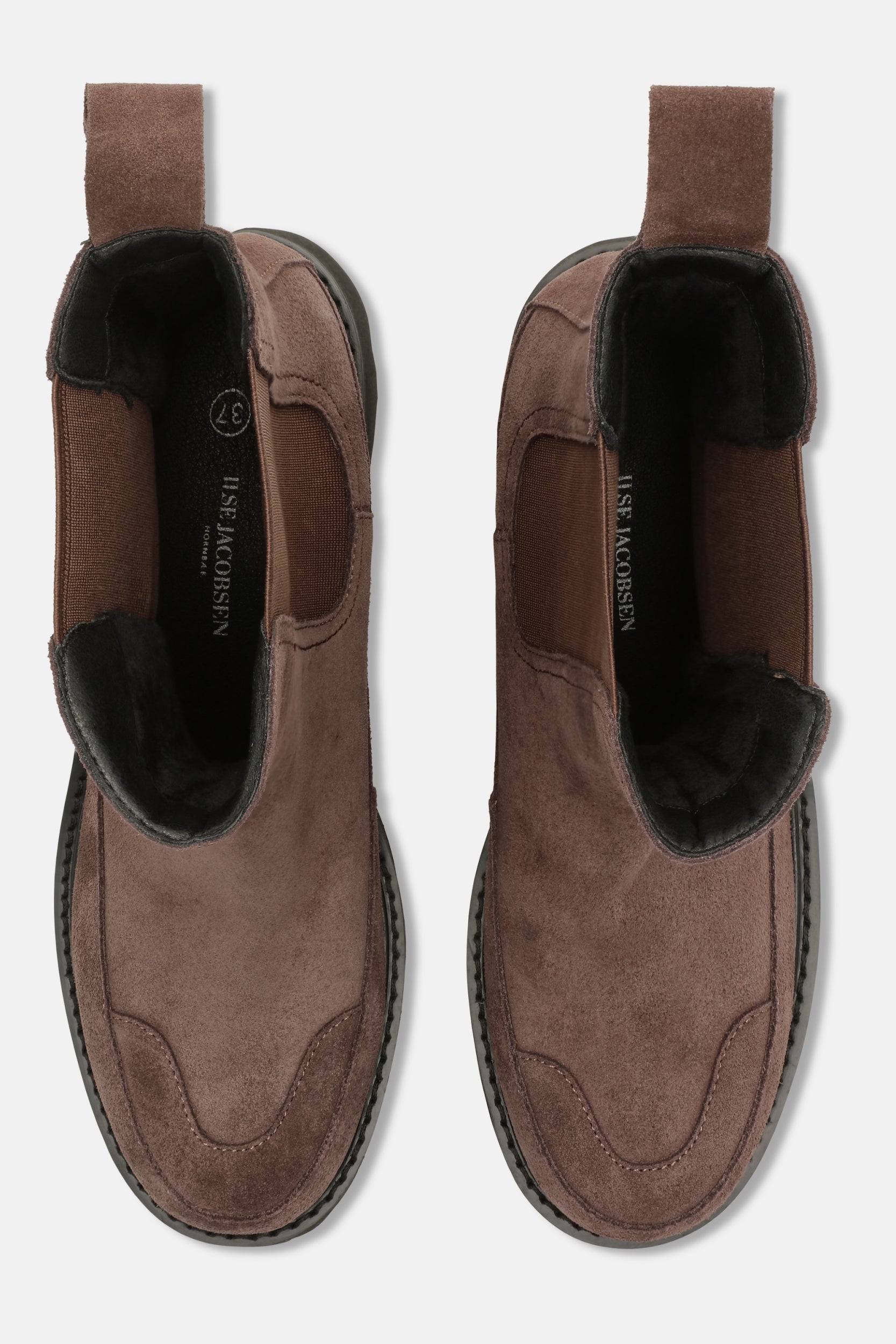 Suède Chelsea Laarzen MILEY7010 - Chocolate Brown 229 | Chocolate Brown | Boots | Ilse Jacobsen