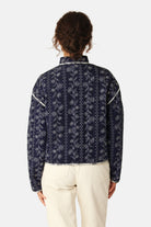 Korte Gewatteerde Jas OTTOMAQUILT01P | Dark Wildflower | Jacket | Ilse Jacobsen